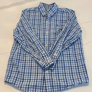 Vineyard Vines Boy’s Blue Checkered Shirt